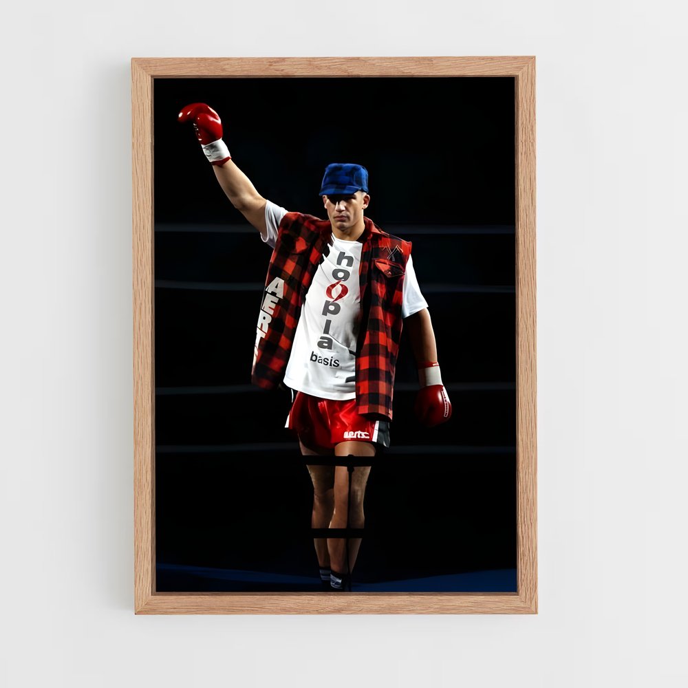Poster Combat sur Tapis Bleu – affiche Kick-boxing (vue 4)